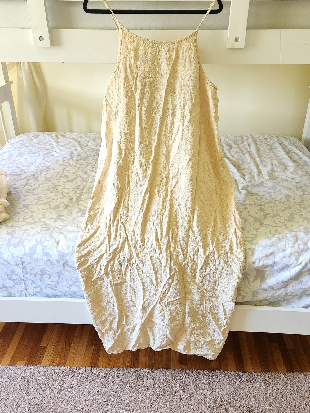 Shack Incorporated 100 % silk prairie Long Dress Drapey Cream Lagenlook Boho O/S - Picture 3 of 6